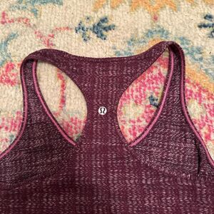 Lululemon Women's Burgundy and Purple Shirt